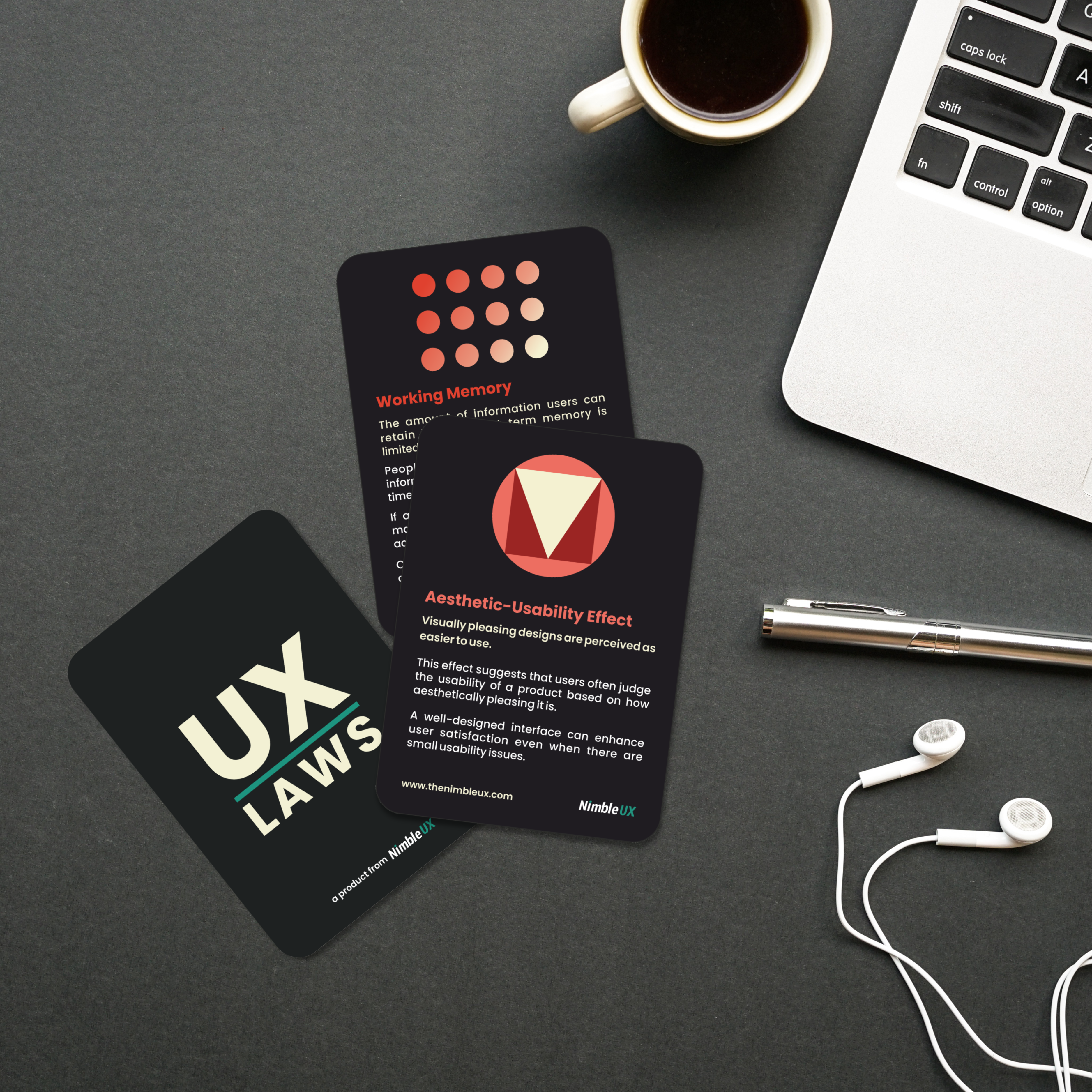 UX Laws Card Deck (Dark)