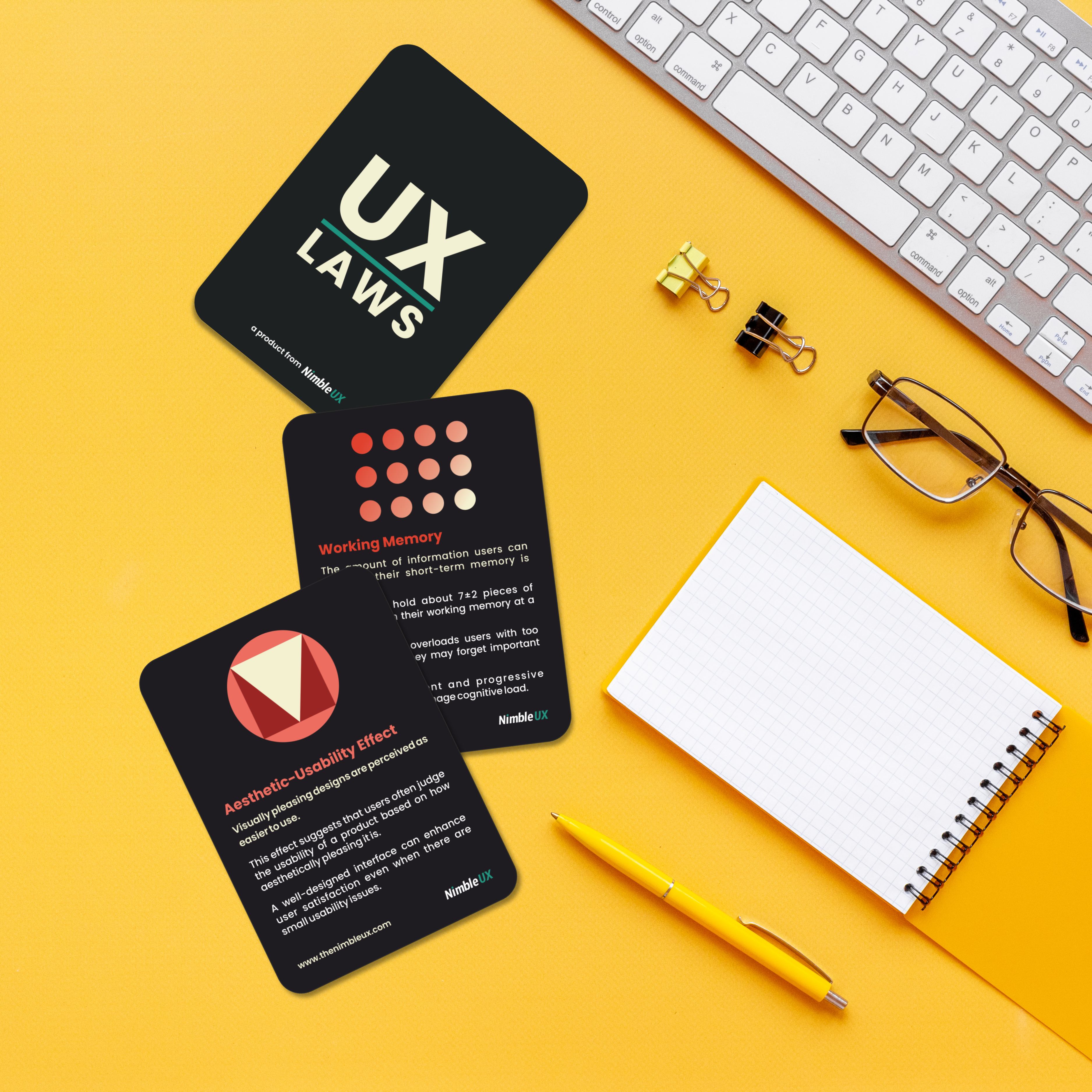 UX Laws Card Deck (Dark)